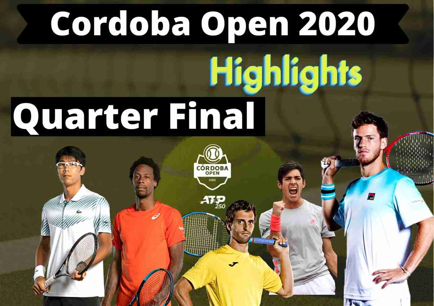 A Martin Vs C Moutet QuarterFinal Highlights 2020 Cordoba Open