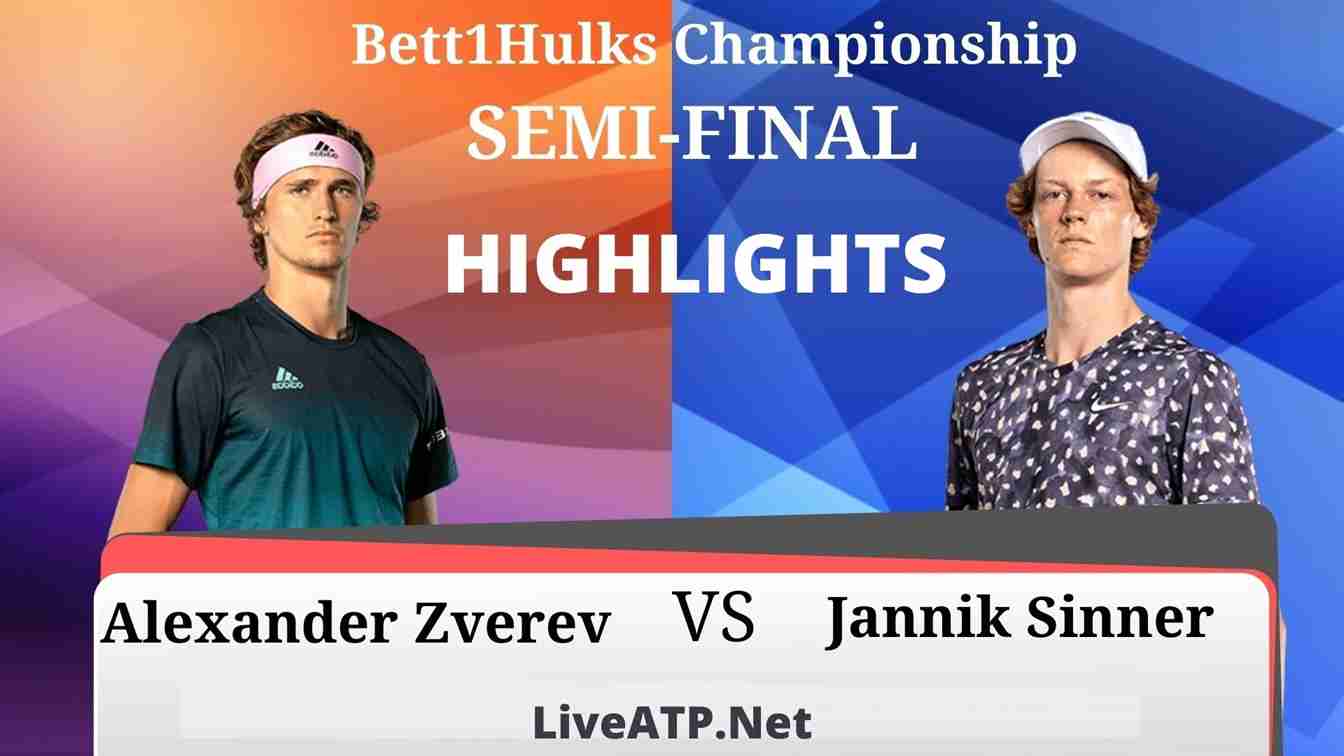 Bett1Hulks Championship SF 1 ATP Highlights 2020