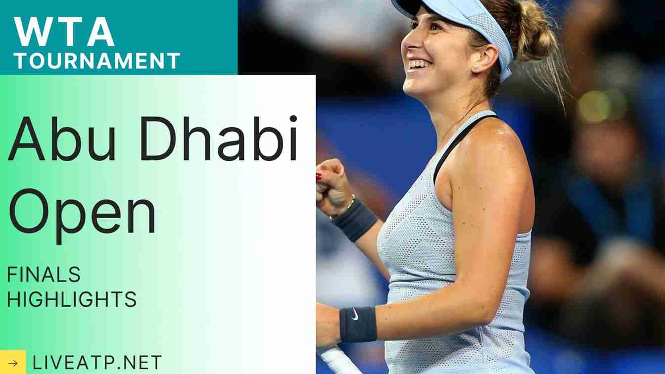 Abu Dhabi Open Final WTA Highlights 2021