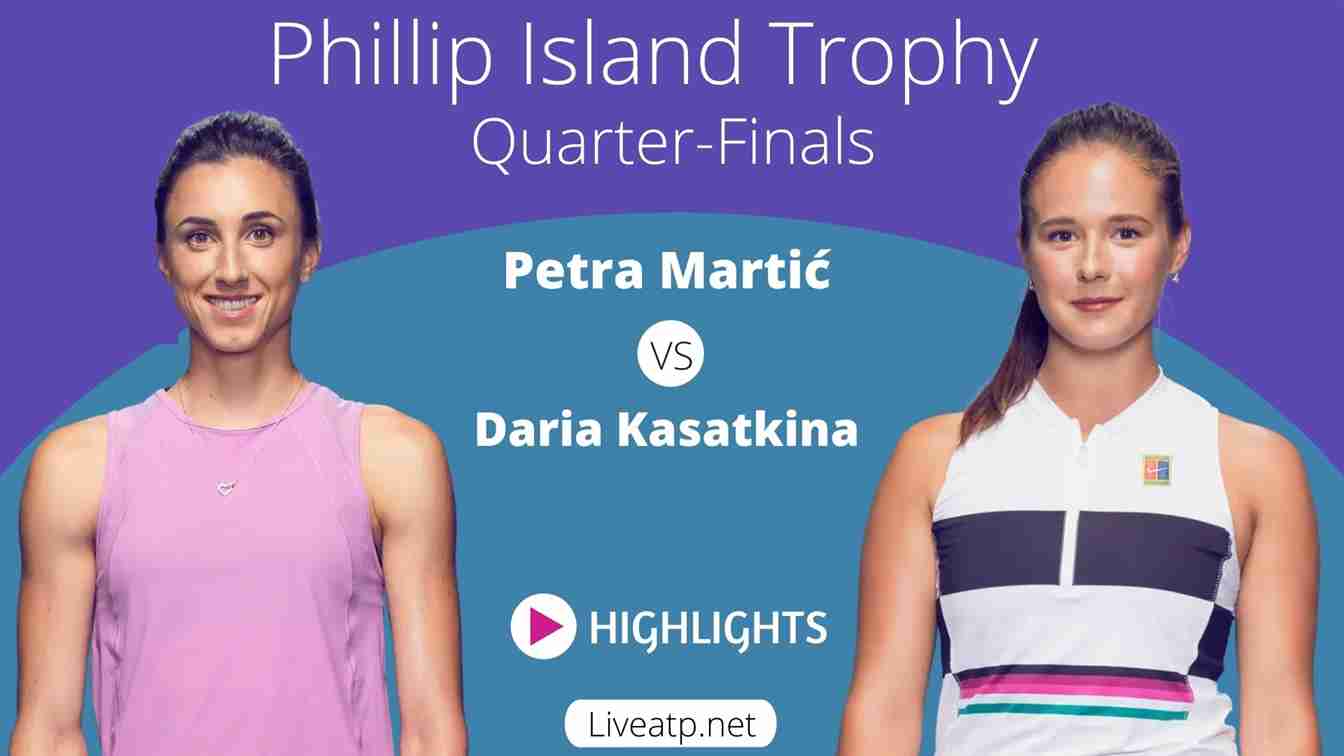 Phillip Island Trophy Quarter Final 1 Highlights WTA 2021