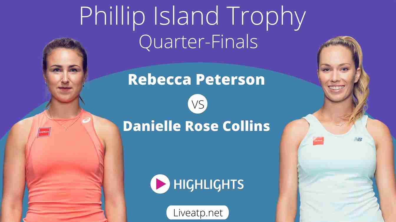 Phillip Island Trophy Quarter Final 2 Highlights WTA 2021
