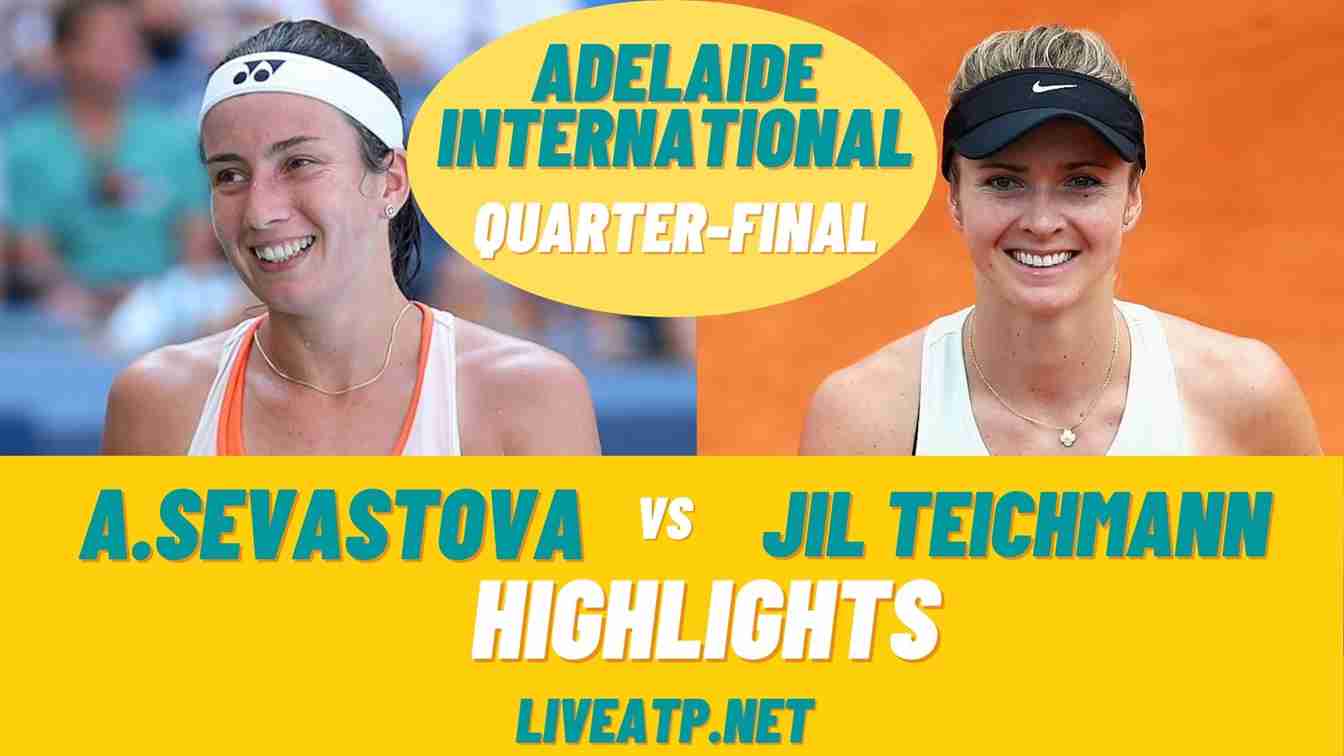 Adelaide International Quarter Final 4 Highlights WTA 2021