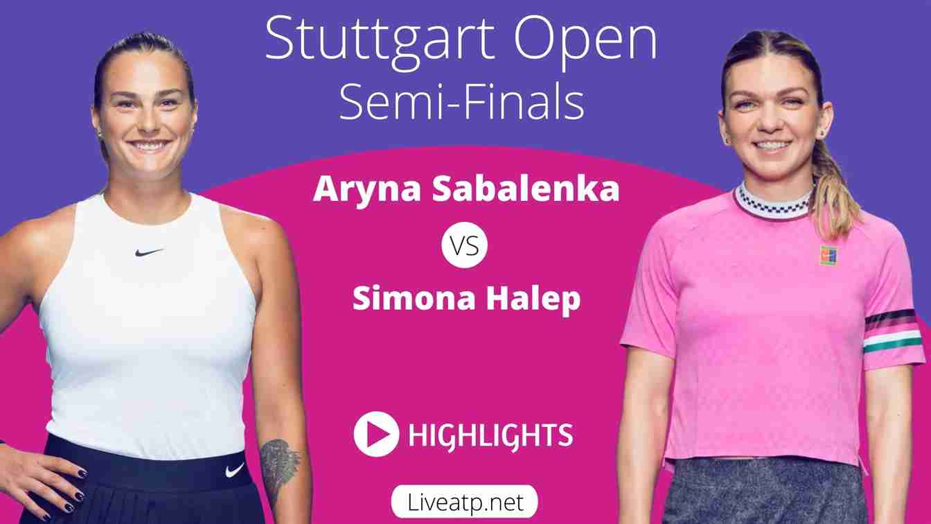 Stuttgart Open Semi Final 1 Highlights 2021 WTA