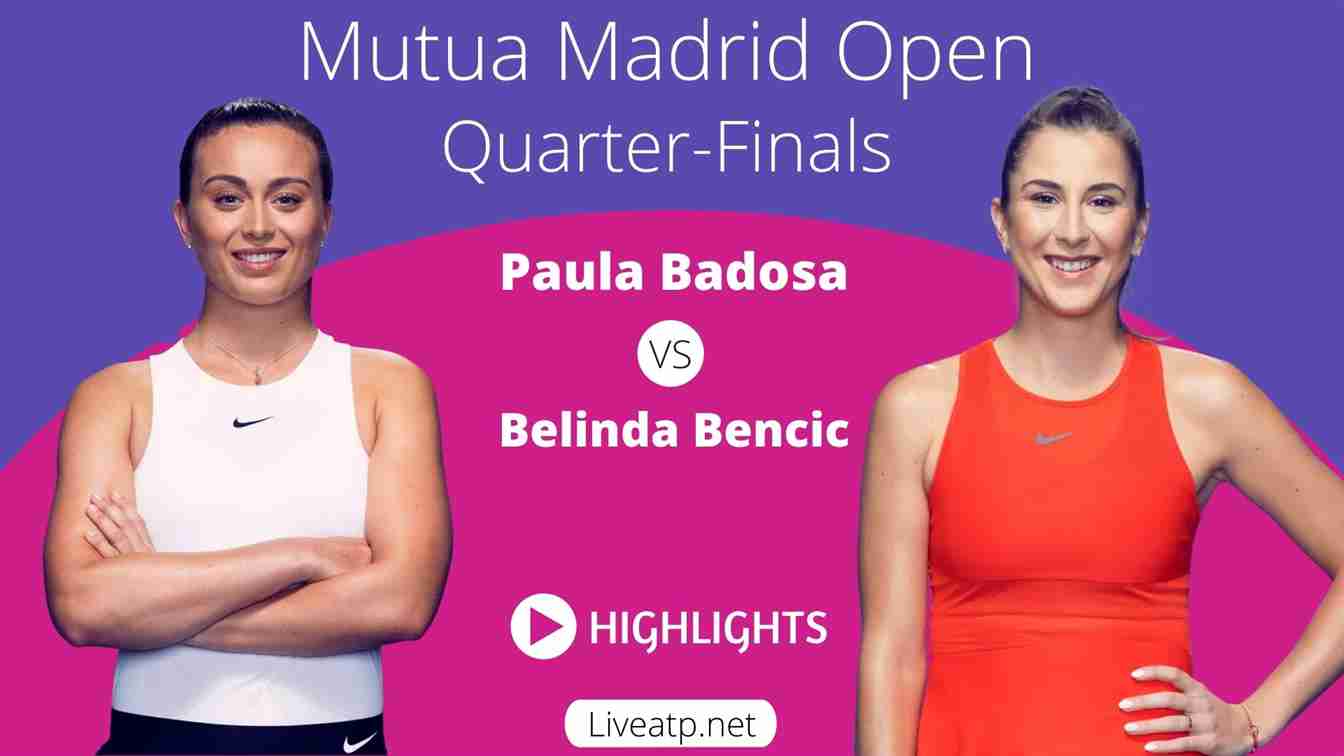 Madrid Womens Quarter Final 4 Highlights 2021 WTA