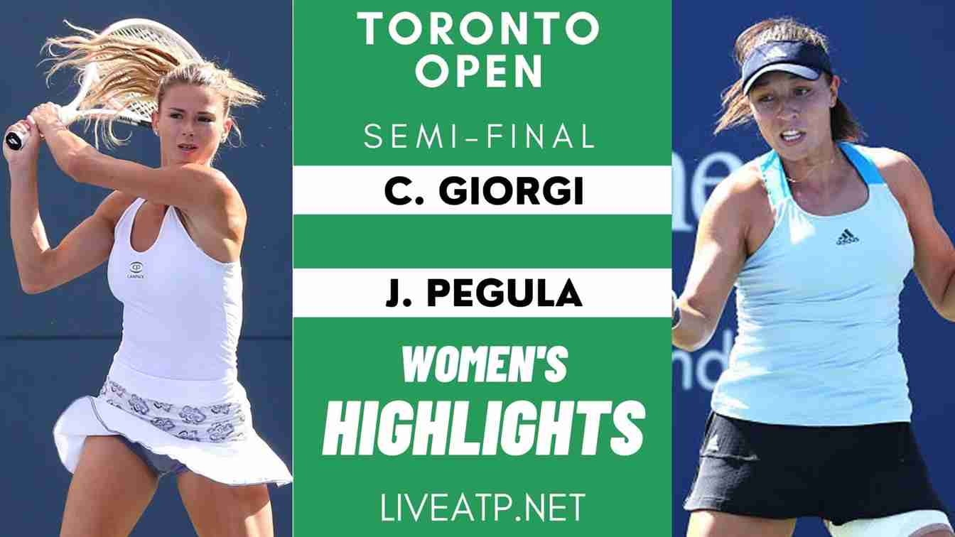 Toronto Open Semi Final 2 Highlights 2021 WTA