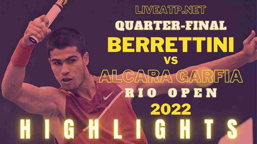 Berrettini Vs Alcaraz Garfia Quarterfinal 2022 Highlights