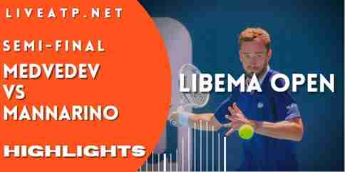 Medvedev Vs Mannarino Semifinal 1 2022 Highlights