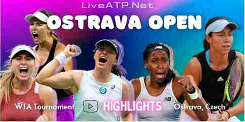 Swiatek Vs Alexandrova Ostrava Open Tennis Semifinal 08Oct2022 Highlights