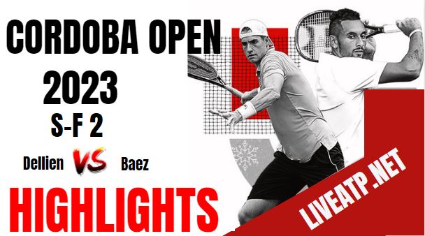 Vinolas Vs Coria Cordoba Open Tennis SF 2 11Feb2023 Highlights