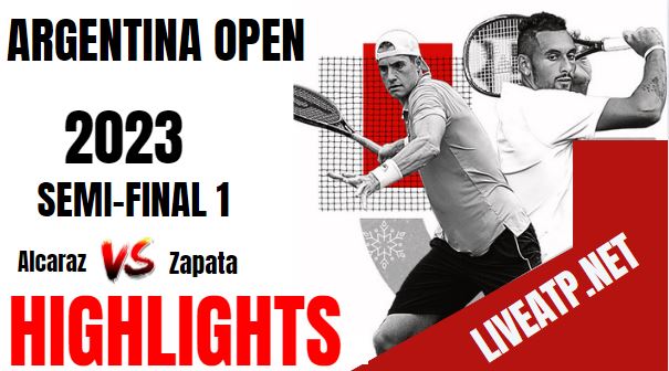 Alcaraz Garfia Vs Zapata Miralles Argentina Open Tennis Semifinal19Feb2023 Highlights