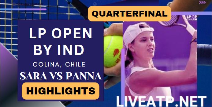 Sara Vs Panna WTA LP Open QF Highlights 2023