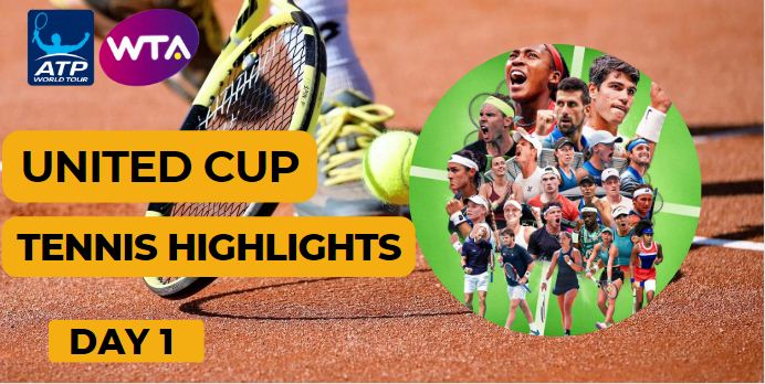 United Cup 2024 Day 1 Tennis Highlight