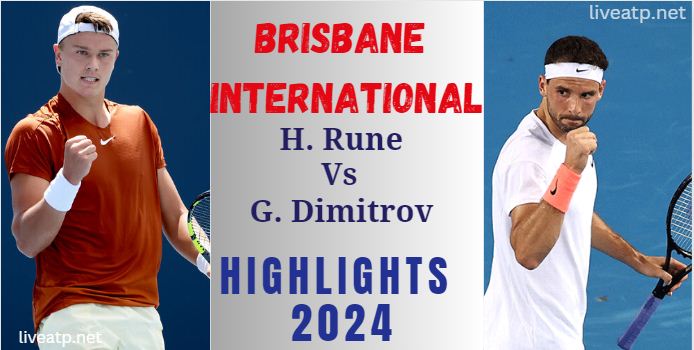 Rune Vs Dimitrov Brisbane International  Final Highlights 2024