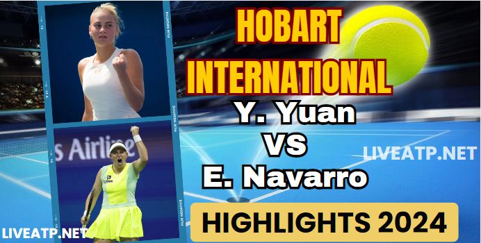 Yuan VS Navarro Hobart International SF 1 Highlights 2024