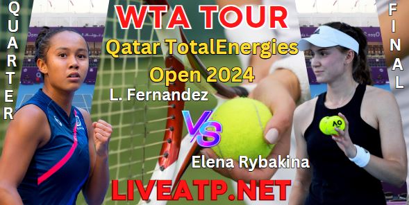 Leylah Annie Vs Elena Qatar Total Open QF 2024 Highlights