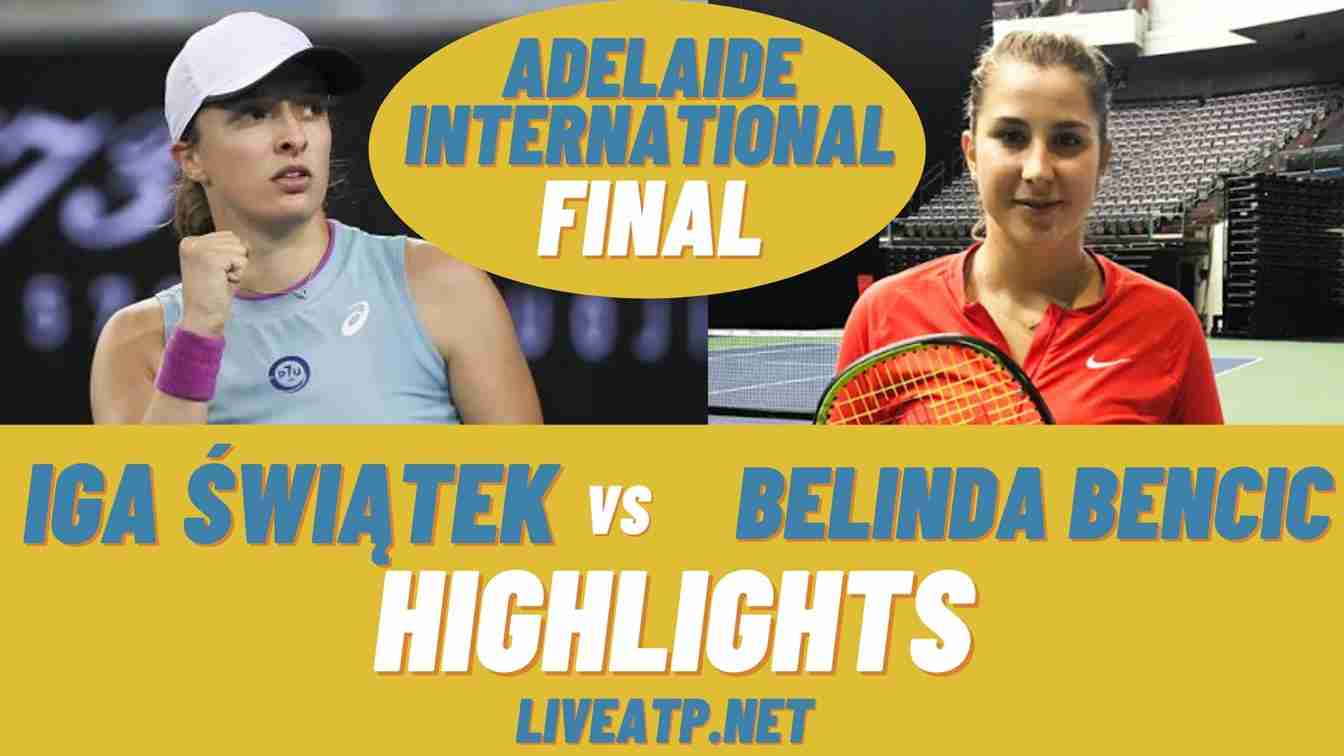 Adelaide International Final Highlights 2021 WTA