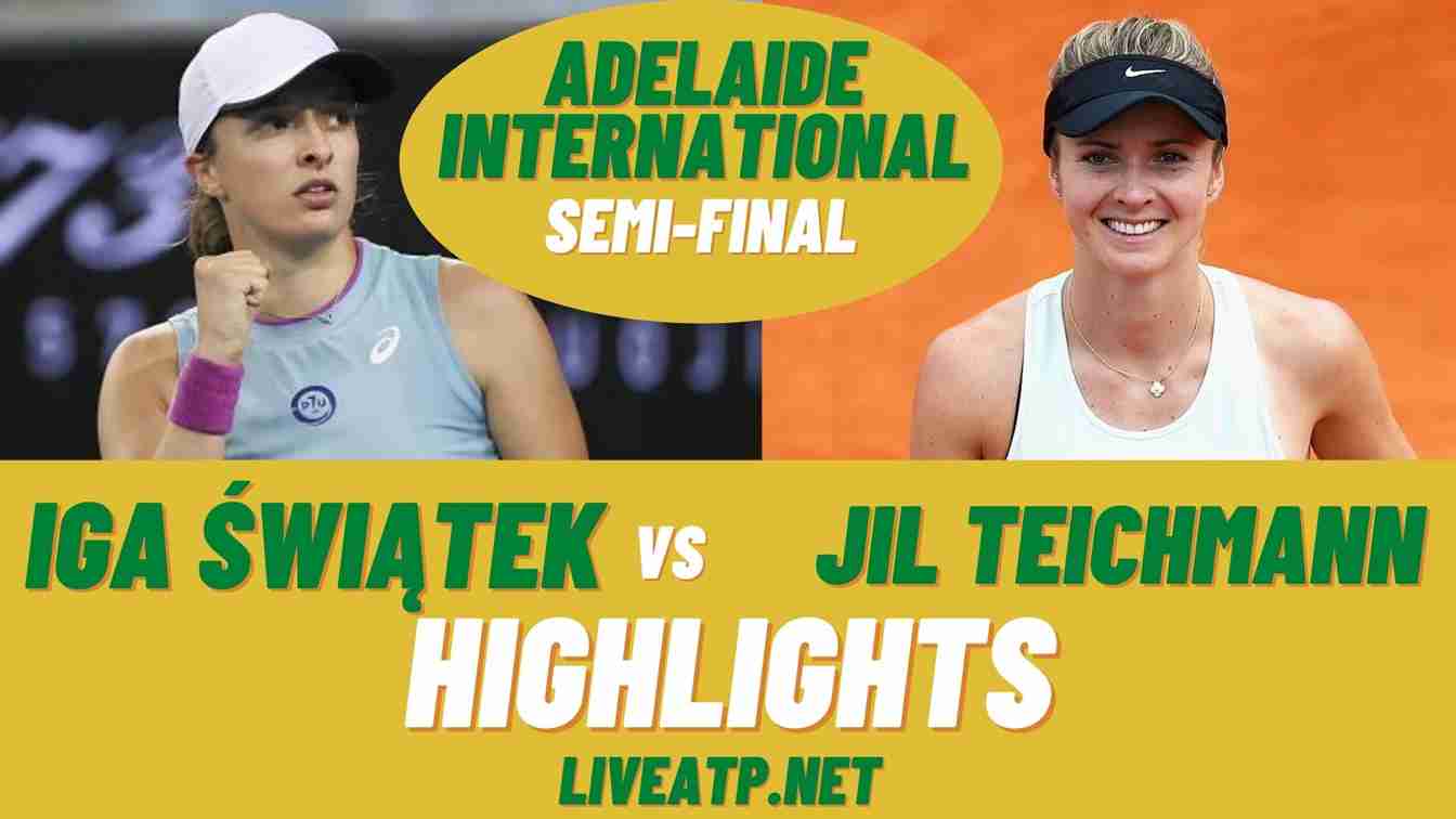Adelaide International Semi Final 2 Highlights 2021 WTA