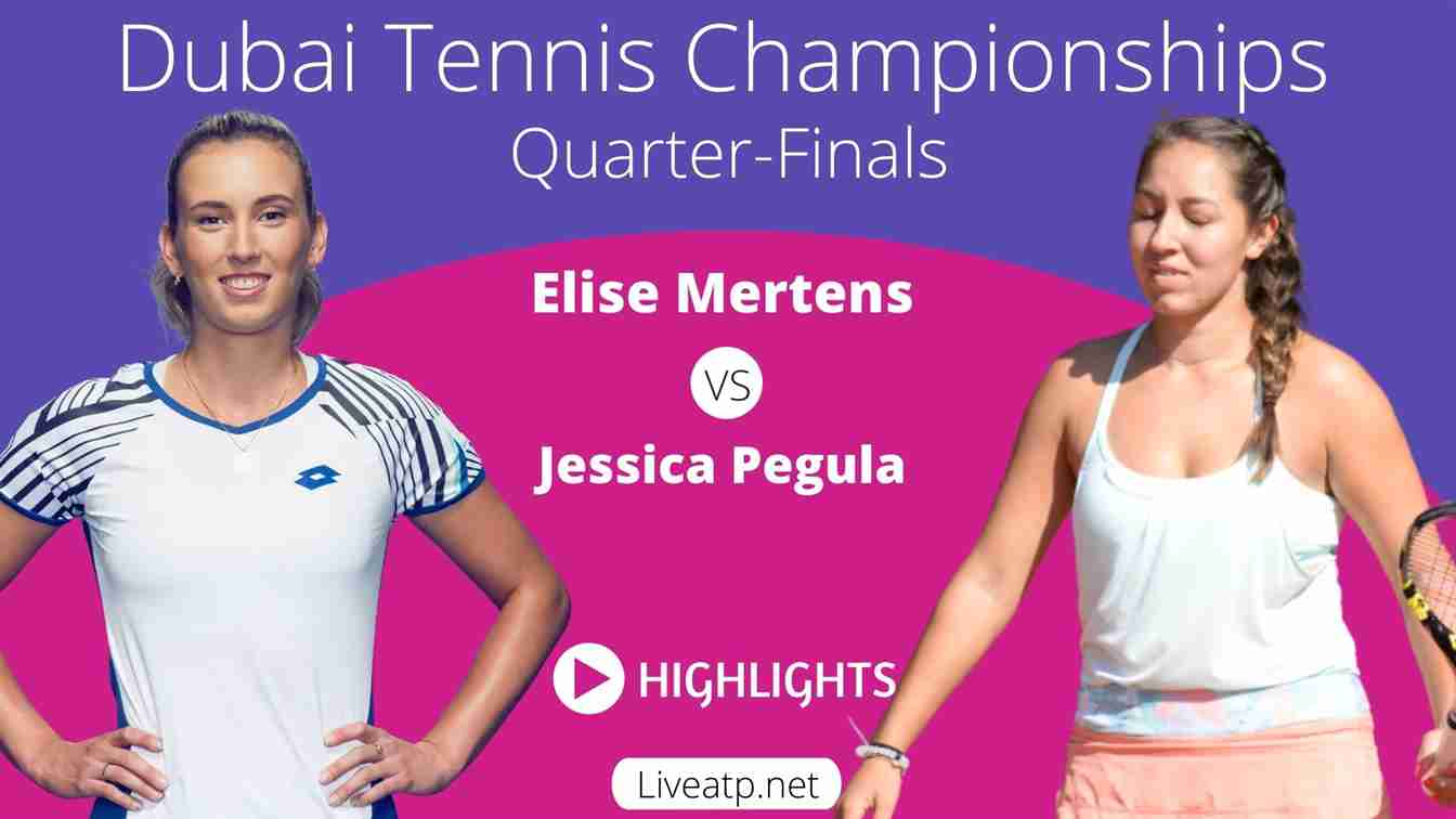 Dubai Championships Quarter Final 2 Highlights 2021 WTA