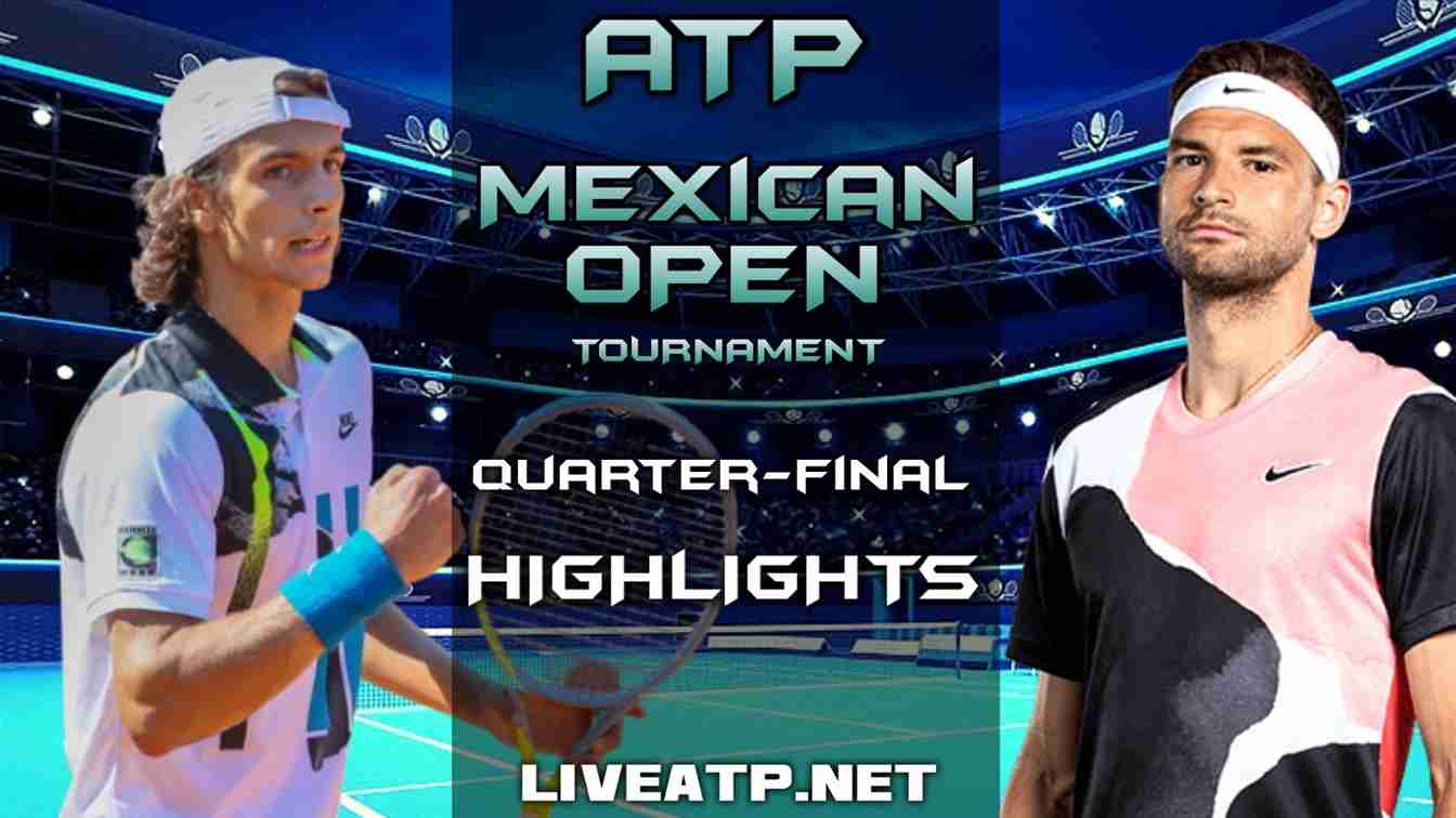 Mexican Open Quarter Final 1 Highlights 2021 ATP
