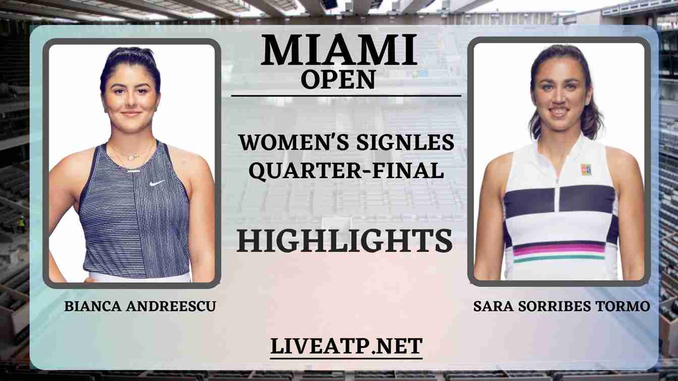 Miami Open Womens Singles Quarter Final 4 WTA
