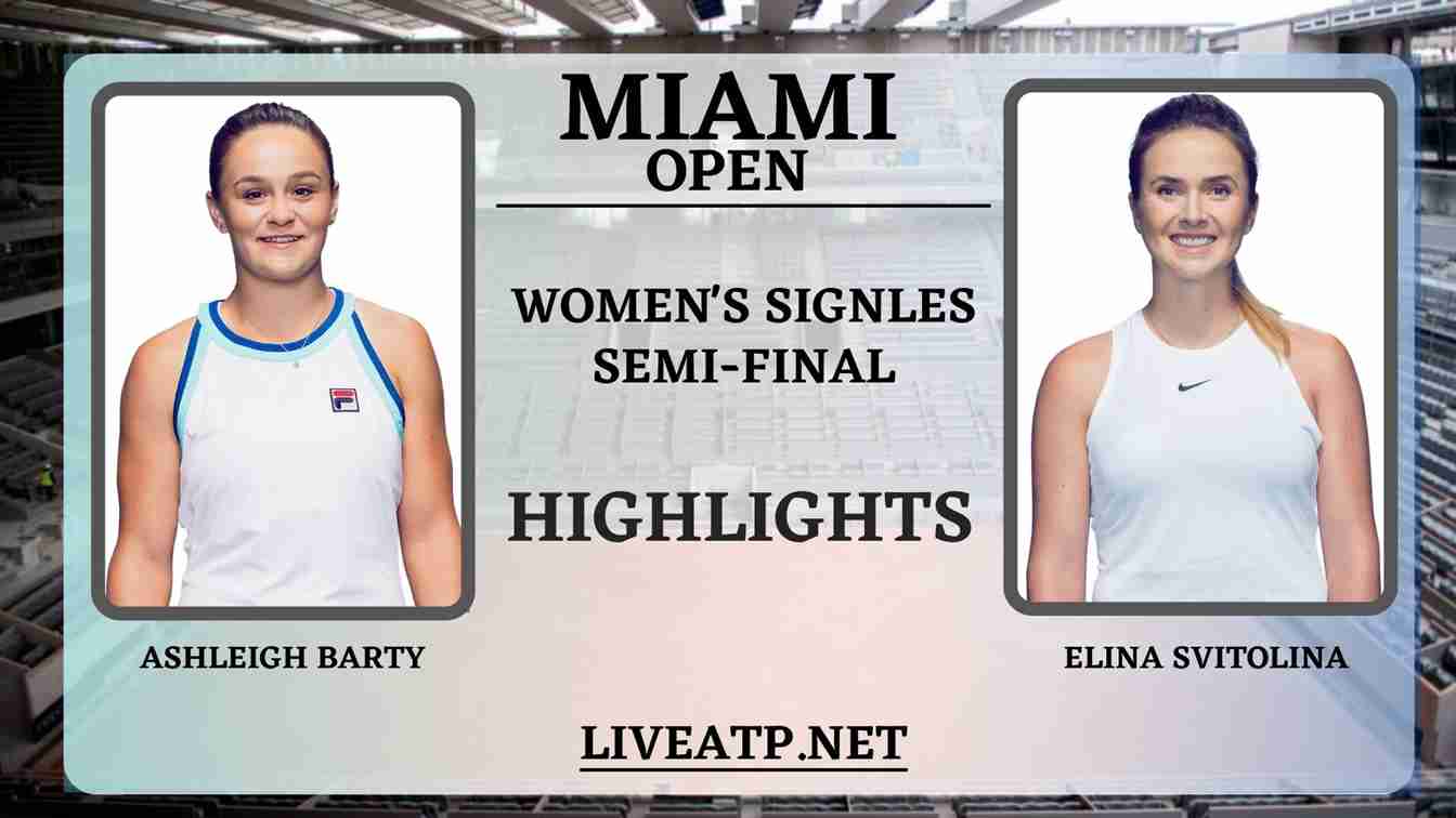 Miami Open Womens Singles Semi Final 1 Highlights 2021 WTA