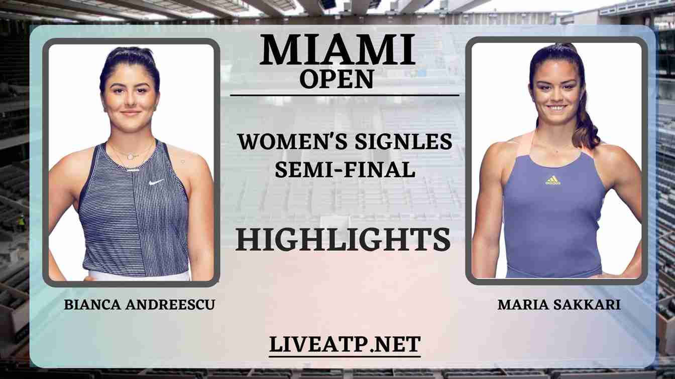 Miami Open Womens Singles Semi Final 2 Highlights 2021 WTA