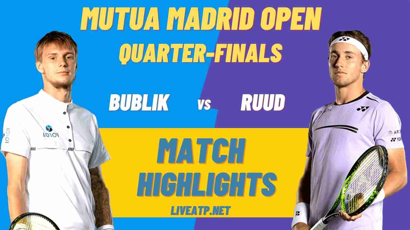 Madrid Mens Quarter Final 3 Highlights 2021 ATP