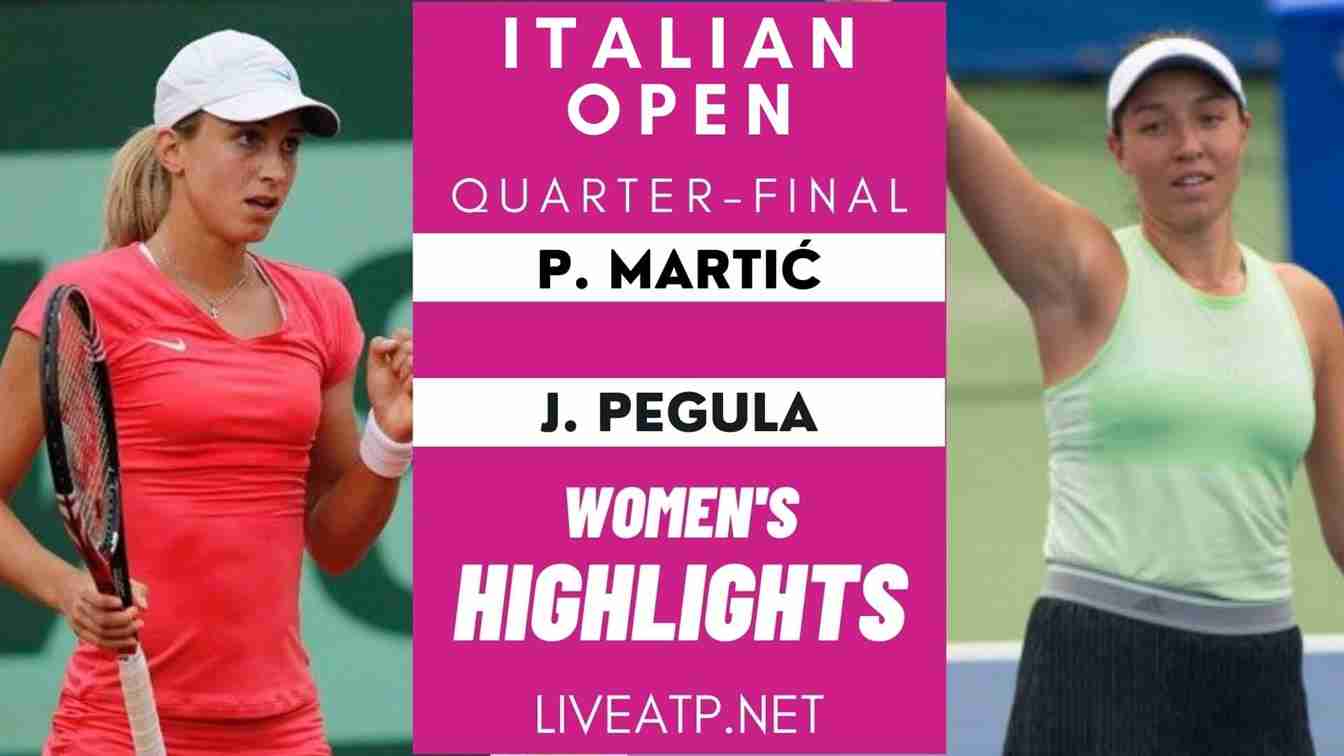 Italian Womens Quarter Final 1 Highlights 2021 WTA
