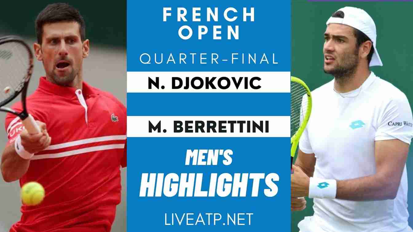 Roland Garros Quarter Final 3 Men Highlights 2021