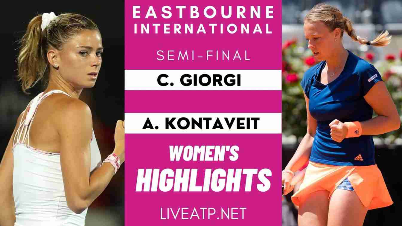 Eastbourne Women Semi Final 2 Highlights 2021 WTA