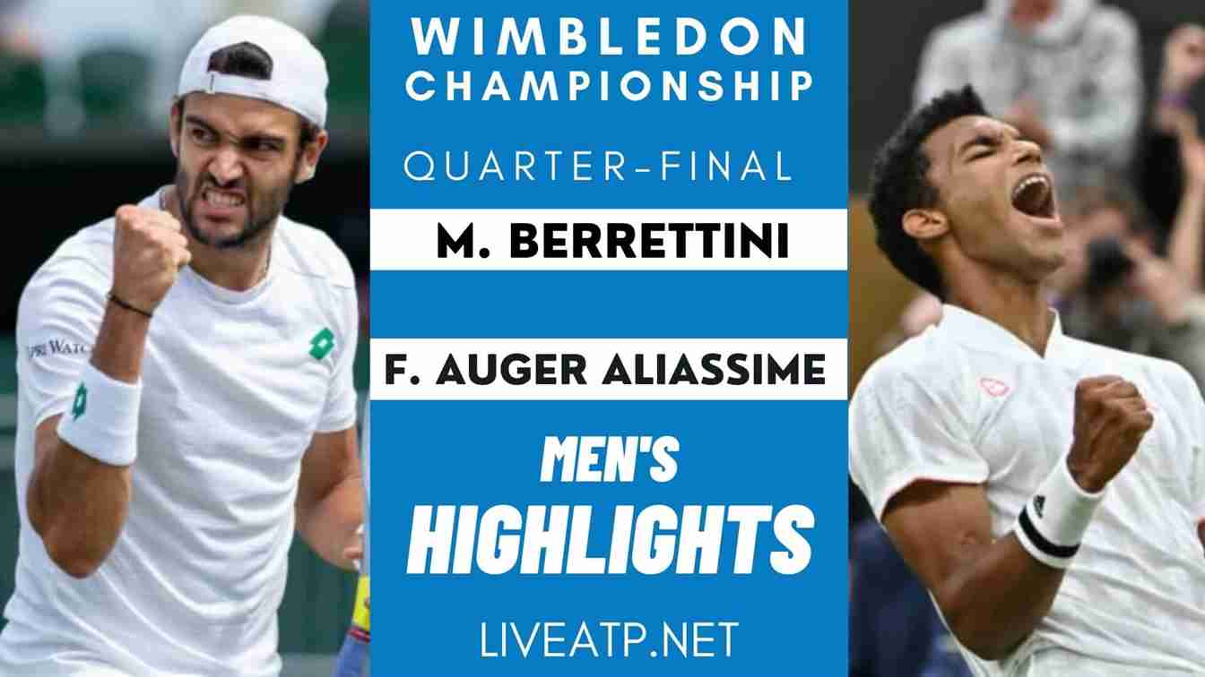 Wimbledon Men Quarter Final 1 Highlights 2021