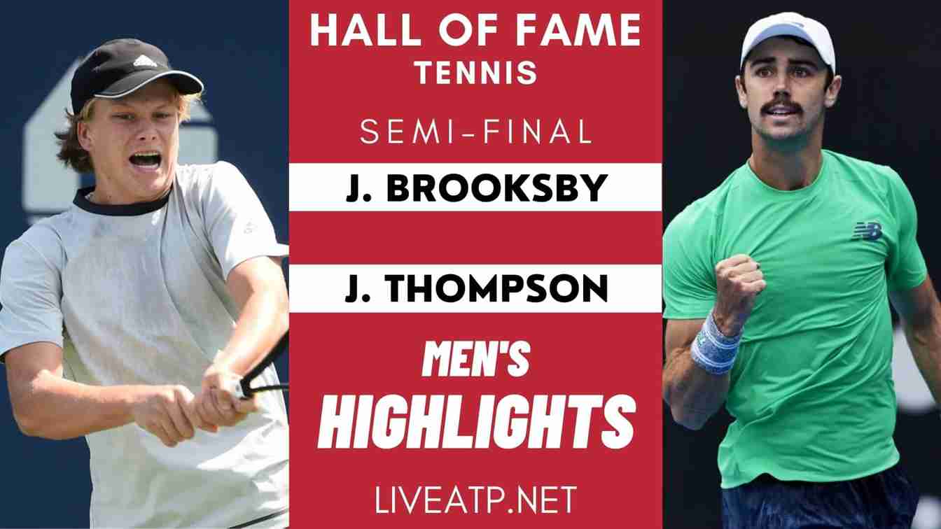 Hall Of Fame Open Semi Final 2 Highlights 2021 ATP