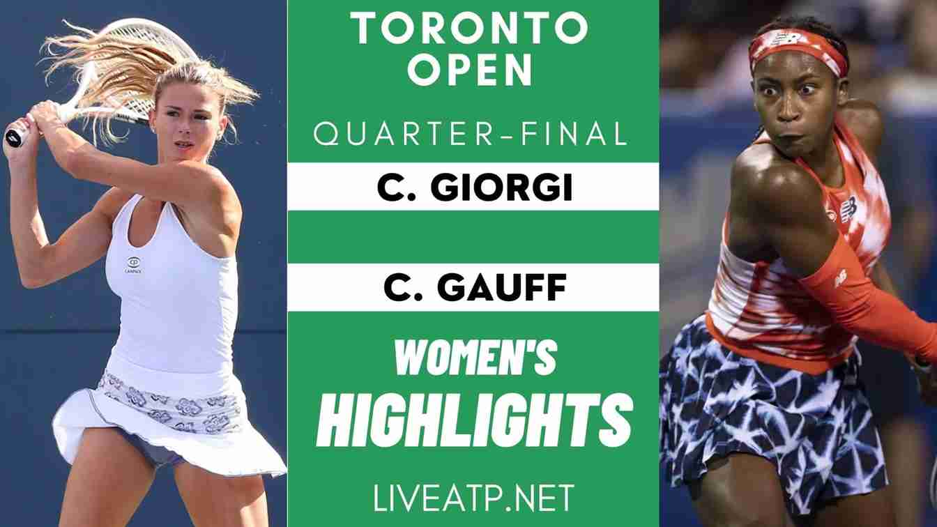 Toronto Open Quarter Final 4 Highlights 2021 WTA