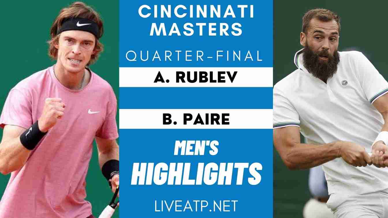 Cincinnati Masters Quarter Final 1 Highlights 2021 ATP