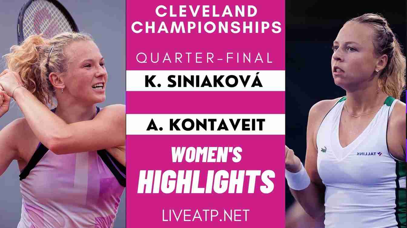 Cleveland Championships Quarter Final 1 Highlights 2021 WTA