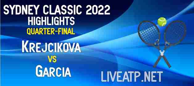 Krejcikova Vs Garcia Quarterfinal 2022 Highlights