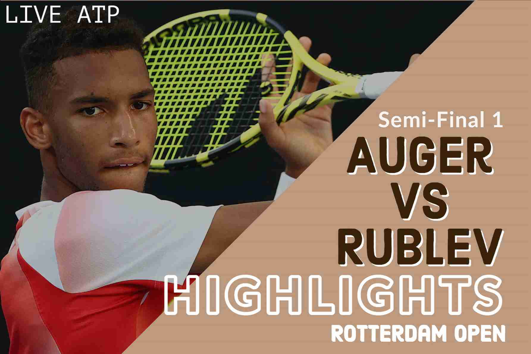 Auger Vs Rublev Semifinal 2022 Highlights
