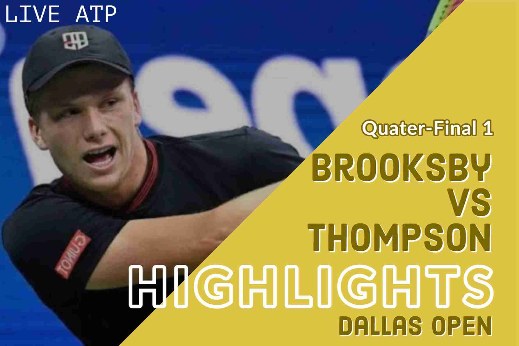 Brooksby Vs Thompson Quarterfinal 2022 Highlights