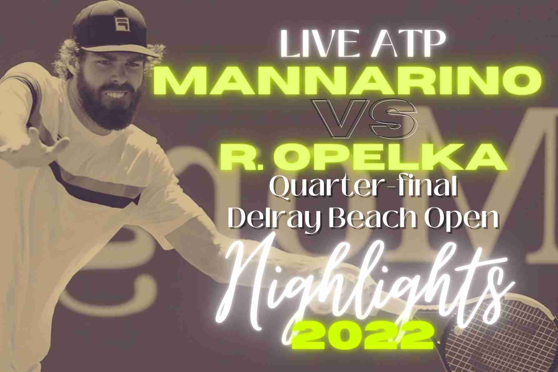 Mannarino Vs Opelka Quarterfinal 2022 Highlights