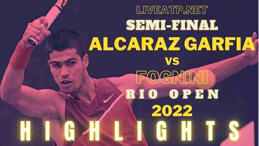 Alcaraz Garfia Vs Fognini Semifinal 2022 Highlights