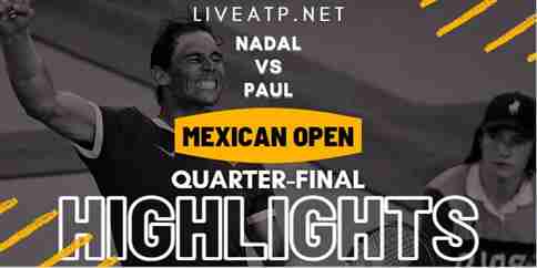 Nadal Vs Paul Quarterfinal 2022 Highlights