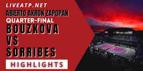 Bouzkova Vs Sorribes Quarterfinal 2022 Highlights