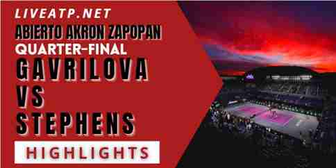 Gavrilova Vs Stephens Quarterfinal 2022 Highlights