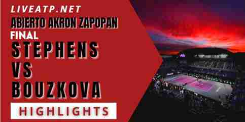 Stephens Vs Bouzkova Final 2022 Highlights