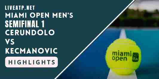 Cerundolo Vs Kecmanovic Semifinal 1 2022 Highlights