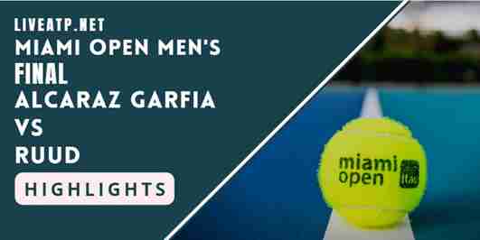 Alcaraz Garfia Vs Ruud Final 2022 Highlights