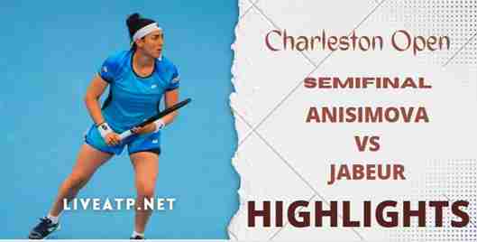 Anisimova Vs Jabeur Semifinal 2022 Highlights
