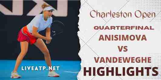 Anisimova Vs Vandeweghe Quarterfinal 2022 Highlights