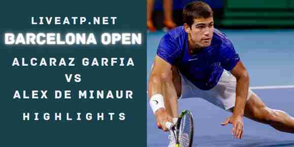 Alcaraz Garfia Vs De Minaur Semifinal 2022 Highlights