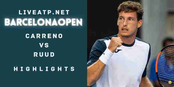 Carreno Vs Ruud Quarterfinal 2022 Highlights